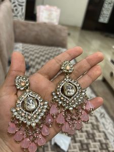 Exquisite Pink Drop Earrings