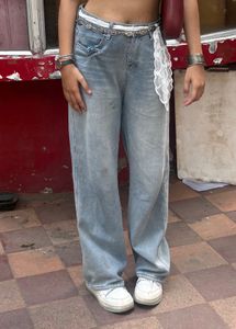 Light Wash Wide Leg Jeans