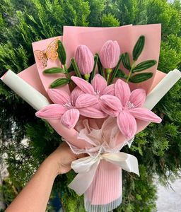 Handmade Pink Flower Bouquet