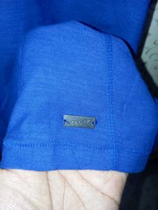Men's Blue Helix Polo t-shirt