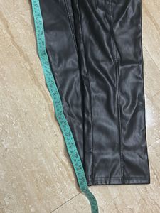 Black Faux Leather Pants