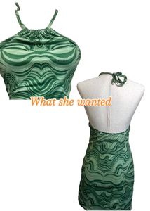 Halter Neck Backless Dress