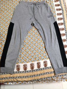 Men's Grey Joggers with Black Accents
