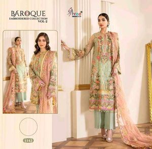 shree fabs embroidered suit