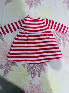 Cute Striped Long Sleeve Dress