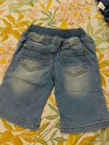 Mothercare-Light Wash Denim Capri Pant