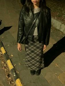 savana Plaid Maxi Skirt