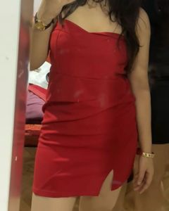Stunning Red Strapless Mini Dress
