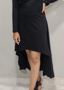 Chic Black High-Low Dress
