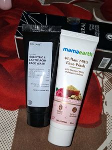 ❤️🎉Mamaearth &amp; Brillare Face Washes✨️🎉💗