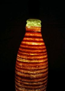 Handmade Threaded Bottle Lamp 🛋️