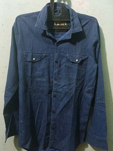 Men's Blue Denim Shirt