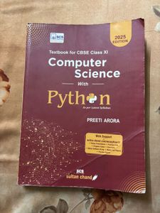 CBSE Class XI Computer Science Textbook