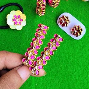 Jewellery Set bangles, hair band, clips studs