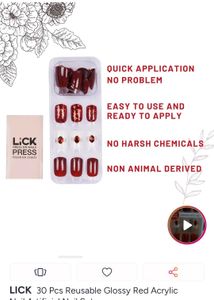Chic Burgundy &amp; Glitter Press-On Nails