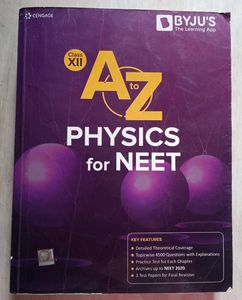 Cengage A to Z Physics for NEET Class 11 and 12