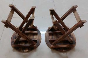 Foldable Wooden Stool (Set of 2)