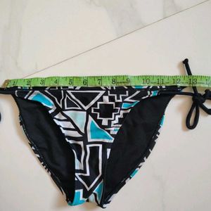 Geometric Print Tie-Side Bikini Bottom