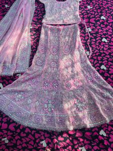 Pink Embroidered Y2k lehenga