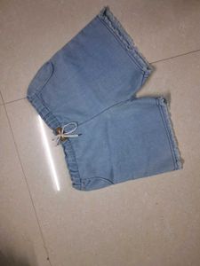 Light Wash Denim Shorts