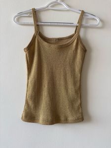 Sparkly Gold Camisole Top