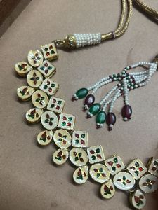 Elegant real Kundan Necklace Set