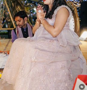 Elegant Lilac maternity gown