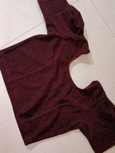Sparkling Maroon Blouse