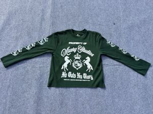 Green Graphic Boxy fit waffle Tee!!