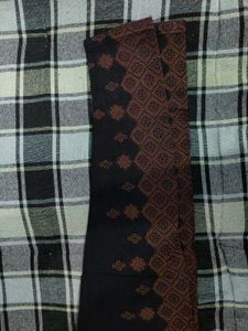 Boho Embroidered Black Trousers
