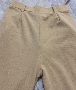 New Women's Beige Trousers Pants