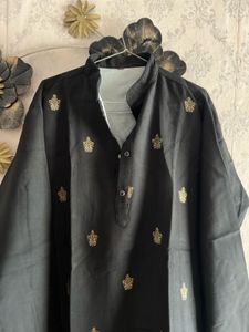 Navratri men black kurta