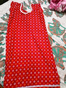 New Red Kurti
