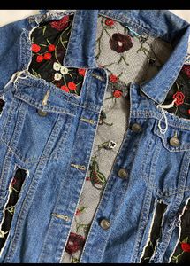 Embroidered Y2k Denim Jacket