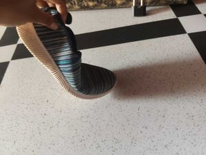 Comfortable Striped Slip-On Shoes