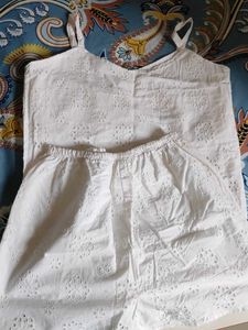 White Eyelet Co-ord Set