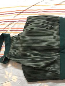 Elegant Green Halter Dress