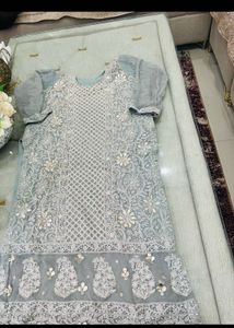 Embroidered Kurta with garara