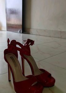 Red Platform Heels