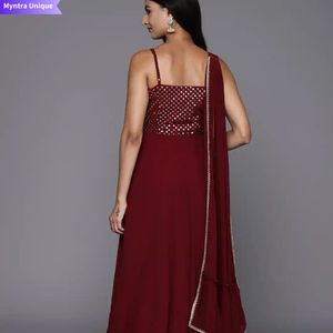 New With Tag… Maroon Kurta Top &amp; Pant Set
