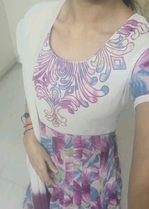 Stylish Floral Print Kurta Set
