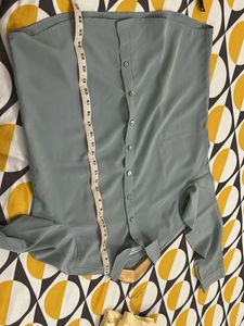 Classic Grey Button-Up Shirt