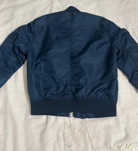 Authentic H&amp;M Men's Navy blue Bomber Jacket