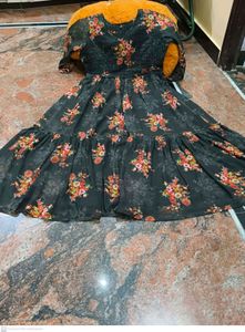 Green Floral Gown