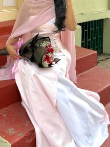 Niki Livas 1990 vintage pink ballerina prom dress.