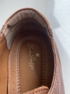 Louis Philippe Men's Brown Leather Oxford Shoes