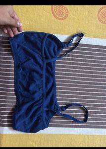 Comfortable Navy Blue Bra