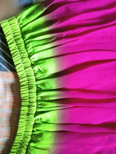 Stunning Pink &amp; Green Lehenga Choli Set