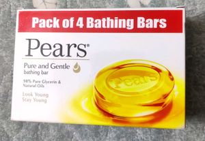 Pears Pure and Gentle Bathing Bars - Pack of 4