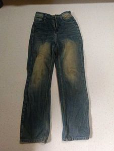 Vintage Wash Straight Leg Jeans